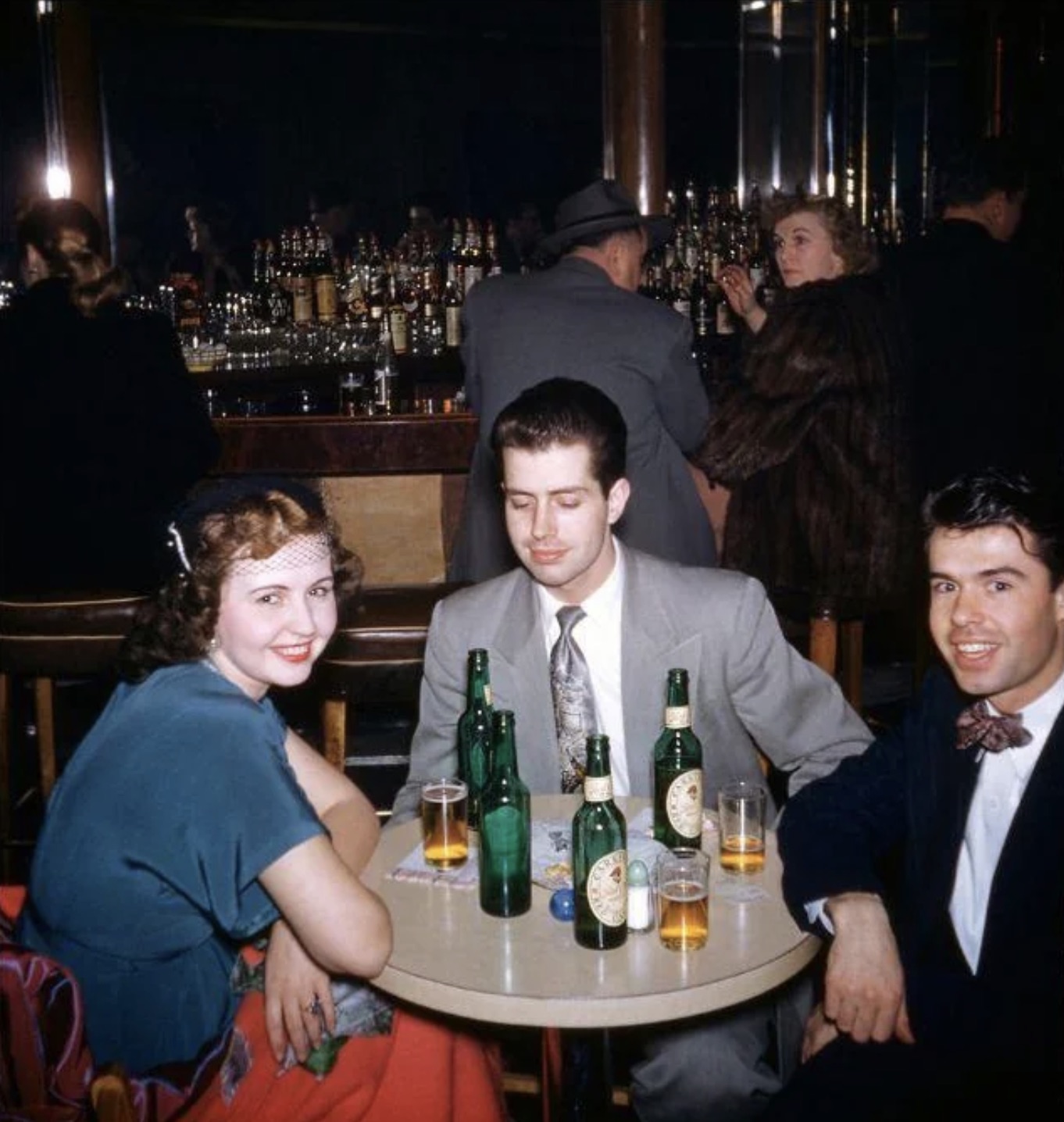 Trio at the bar. 